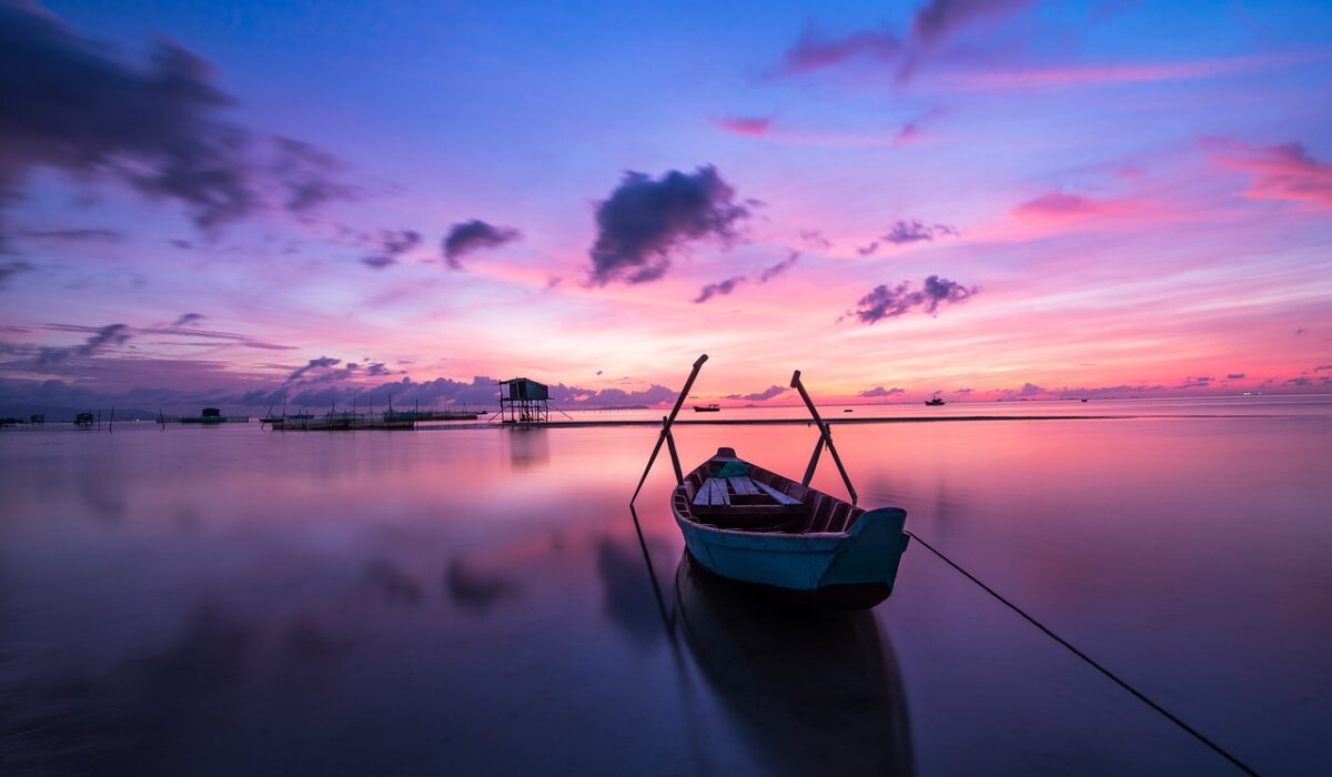 sunrise, boat, rowing boat-1014712.jpg